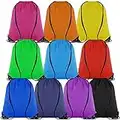Topspeeder 10 Colors Drawstring Backpack Bags Sack Pack Cinch Tote Sport Storage Polyester Bag for Gym Traveling