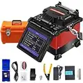 Mophorn Fusion Splicer Automatic Focus JW4108S FTTH Fiber Optic Fusion Splicer 5 Inch Digital LCD Screen Fusion Splicer Machine Fiber Cleaver Kit