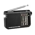 Retekess V117 Radio Portatil Pequeña, Radio Am FM SW, Transisitor Radio de Bolsillo, Analógica Mayores, para Ancianos (Negro)