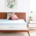 Linenspa 3 Inch Memory Foam Mattress Topper, Gel Infused Queen Mattress Topper, CertiPUR-US Certified