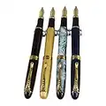 4 PCS in Set Gullor 450 Fountain Pen in 4 Colors (Elegant Colors) with Pen Pouch