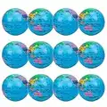 LAMEK 12Pcs Balle Anti Stress Globe Balle Globe de Stress Stress Relief Planisphère Mini Balle Globe Terrestre en Mousse Atlas Balle de Stress pour Enfant Ecole Elève Étude Cadeau Anniversaire