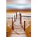 Adulte Puzzle 1000 Pièces en Bois Puzzles Pont De l'eau Plage Paysage De Bord De Mer Enfant Puzzle Art DIY Jeu Occasionnel Jouets Intéressants Ami De La Famille Approprié