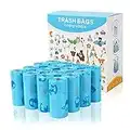 Yeysynana Baby Disposable Diaper Sacks Bags Nappy Sacks Waste Bin Bags Biodegradable Disposal Bags Easy-Tie Ideal for Nappies Rubbish Incontinence Pants and Pads (16 Rolls/ 240PCS)