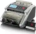 Aneken Money Counter Machine with Value Count, Dollar, Euro UV/MG/IR/DD/DBL/HLF/CHN Counterfeit Detection Bill Counter, Add and Batch Modes, Cash Counter with LCD Display, 2-Year Warranty