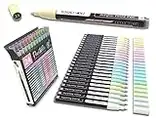 24 Acrylic Paint Pens Markers Set Special Color Series For Rock Painting, Pebbles, Plastic, Canvas, Glass, Mugs, Journaling, Multi Surfaces. Opaque, Waterbased, Quick Drying (PASTEL EXTRA FINE)