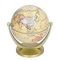 10cm Mini Globus, Antiker Globus World Englische Karte Earth, Geografische Pädagogische Kinder Globus Schreibtisch Dekoration für Schule Zuhause Büro