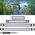 Sonnewelt LED Aquarium Beleuchtung, Aquariumbeleuchtung Lampe Weiß Blau Licht 16W Universal Aquarium Lampe mit Verstellbarer Halterung für Süßwasser-Aquarien