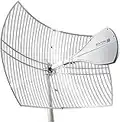 Bolton Technical Long Ranger Antenna | Upgraded Parabolic - Over 20 Miles Range | All Cell Bands: 5G, 4G, LTE | WiFi 2.4/5 GHz WiFi 6 | High Gain Cellular/WiFi Antenna up to +28 dB | All Carriers