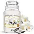 Yankee Candle 1507743E - 623 g Vainilla Vela en jarra grande color blanco, 10.1x9.8x14.7 cm