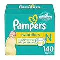 Diapers Newborn/Size 0 (< 10 lb), 140 Count - Pampers Swaddlers Disposable Baby Diapers, Enormous Pack