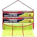 Giant Fly Glue Trap by Catchmaster - 3 Packs 30 Feet Each Pre-Baited, Ready to Use Indoors & Outdoors. Bug Insect Infestation Sticky Adhesive Scented Green Color Barn Paper Sheet Disposable Non-Toxic