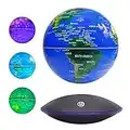 Magnetic Levitation Floating Globe, 6 Inch Rotating World Map-Anti Gravity Globe for Educational Gift-Home Office Classroom Desk Decoration，The sphere will glow and change color，Dracarys