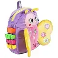 Buckle Toy - Blossom Butterfly Activity Backpack - Educational Learning Toy - Must Have for Long Car Trips - Zippered Pouch for Storage - Great Gift for Toddlers, Girls and Kids