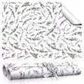 BBTO 10 Sheet Fragrant Drawer Liners for Dresser Lavender Scented Cabinet Liners for Shelves 15.8 x 22 Inch Paper Liner for Drawers and Cabinets Non Adhesive Drawer Paper Liner (Lavender Style)