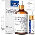 HIQILI Eucalyptus Essential Oil(100ML), 100% Pure Natural Organic Therapeutic Grade for Diffuser, Humidifier, Aromatherapy, Skin Care - 3.38 Fl. Oz