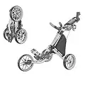 Caddytek Caddylite EZ V8-EZ-Fold 3 Wheel Golf Push Cart Version 8, Silver, One Size