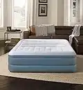 Beautyrest Lumbar Lux Express Adjustable Tri-Zone Support Air Bed Mattress with Built-in Quick Pump, 18" Queen