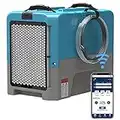 ALORAIR LGR Smart WiFi Commercial Dehumidifier Auto Shut Off with Pump, 5 Years Warranty, Compact Industrial Dehumidifiers APP Control, cETL Listed, up to 180 PPD (Saturation), for Garages, and Flood Restoration, Blue