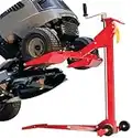 MoJack EZ Max - Residential Riding Lawn Mower Lift, 450lb Lifting Capacity, Fits Most Residential & Ztr Mowers, Folds Flat For Easy Storage, Use for Mower Maintenance Or Repair, Red