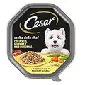 Cesar Scelta Dello Chef Cibo Umido per Cane con Pollo alla Griglia,Riso Integrale e Verdure - 14 Vaschette da 150g: totale 2100g