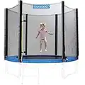 Monzana® Rete di Protezione Trampolino Ø183 244 305 366 427 cm 6-8 Pali Rete Tappeto Elastico Rete di Ricambio Trampolini