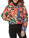 Desigual Padded_Stavanger, 9019 Tutti Fruti Cappotto Corto Imbottito, Material Finishes, L da Donna