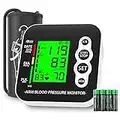 ivkey Blood Pressure Monitor Upper Arm for Home Use, Accurate Digital Automatic Blood Pressure Machine and Heart Rate Monitor with Large Cuff,2 x 99 Memories, 3-Color Backlight Clear Display, Black