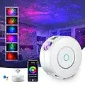 SUPPOU LED WIFI Sternenhimmel Projektor, Smart Nachtlicht 3D Galaxy Sternenprojektor Lampe Kinder Erwachsense mit RG Dimming/Stimmenkontrolle/WiFi Verbindung für Kinder Party Dekoration