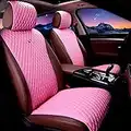 Red Rain Universal Seat Covers for Cars Leather Seat Cover Pink 2/3 Covered 11PCS Fit Car/Auto/Truck/SUV (A-Light Pink)