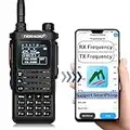 TIDRADIO H8 GMRS Radio APP Wireless Programmable, GMRS Repeater Capable, with Dual Band Scanning Receiver (VHF/UHF) Color LCD SYNC Display Long Range Two-Way Radio with Large Battery