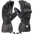 day wolf Beheizbare Handschuhe, Beheizbare Motorradhandschuhe, wasserdichte und Warme Motorradhandschuhe mit CE-Zertifizierung Wiederaufladbarem Lithium Ionen Akku Handschuhe 7.4V 2200MAH