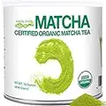 MATCHA DNA Certified Organic Matcha Green Tea Powder (16 oz TIN CAN)