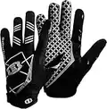 Seibertron PRO 3.0 Elite Ultra-Stick Sports Receiver Gloves/Guanti da Football Americano PRO Ricevitore Gioventù e Adulti Nero M