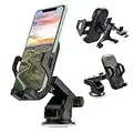 LONGING Phone Holder for Car cell Phone Mount for Car Dashboard/Air Vent/Windshield 3 in 1Cradle For Samsung Galaxy A20e A21s A51/iPhone XS Max XR SE Long Arm Suction Cup Car Mobile phone holder