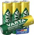 VARTA Batterie ricaricabili AA Rechargeable Accu Ready2Use precaricata Mignon Ni-Mh (pacco da 4, 2100 mAh) , ricaricabile senza effetto Memory - pronta all'uso