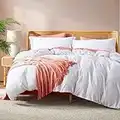 Nestl White Duvet Cover King Size - Soft Double Brushed King Duvet Cover Set, 3 Piece, with Button Closure, 1 Duvet Cover 104x90 inches and 2 Pillow Shams