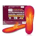 Snook-Ease Heated Insoles Shoe Warmer Inserts - Foot & Toe Warmers for Winter, Microwavable Insoles for Women, Reheatable & Washable Fits All Footwear Slippers, Socks, Boots Cut to Size, Made in USA