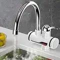 HTYQ 3 Secondi Rubinetto Idrico Istantaneo, Cucina per La Casa Lavaggio Taschino Rubinetto Acqua Elettrico Senza Serbatoio, Sottovoce/Scaldacqua Calda/Fredda Rubinetto Riscaldamento