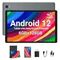 Tablet 10,36 Pollici Android 12, TOSCiDO Tablet 5G WiFi PC, 6GB RAM+128GB ROM(Espandibile 1TB SD) Octa-Core 2GHz, 1920*1200 FHD IPS, Tablets con 4G LTE/SIM,6000mAh,GPS,Gaming,BT5.0,con custodia,Grigio