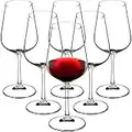 KADAX Verres à Vin Rouge, 450 ml, Lot de 6, Verres à Pied, Verre à Vin Cristal, Grands Verres à Vin, Verres à vin rouge parfait pour la Maison, les fêtes