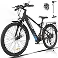 HITWAY Vélo électrique de Montagne 26", vélo électrique Puissant 36V 11.2Ah 250W,Shimano 21 Vitesses, 25km/h vélos à Assistance électrique pour Adultes