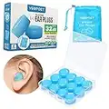 Ear Plugs for Sleeping - Vegpoet Reusable Moldable Silicone Earplugs Noise Cancelling Reduction for Concerts, Swimming, Shooting, Snoring, Airplane, Musicians, Motorcycle, 12 Pack