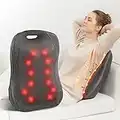 Comfier Shiatsu Back Massager with Heat- Portable Massage Cushion, Best Gifts for Women/Men, Adjustable Kneading Massage Chair Pad, Chair Massager for Office,Home Use,Gifts for Dad