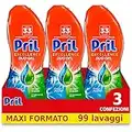 Pril Excellence Duo Gel, Detersivo in Gel, 3 x 600ml