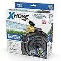 X-Hose Pro Expandable Garden Hose 25Ft, Heavy Duty Lightweight Retractable Water Hose, Flexible Hose, Weatherproof, Crush Resistant Solid Brass Fittings, Kink Free Expandable Hose as Seen on TV