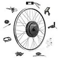 EBIKELING Waterproof Ebike Conversion Kit for Electric Bike 700C Front or Rear Wheel Electric Bicycle Hub Motor Kit, 1200W, Front/LCD/Thumb