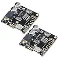 2 Piezas Placa receptora de Audio Bluetooth para Amplificador de Audio 3,7-5 V BT5.0 Amplificador de Altavoz estéreo para Coche DIY