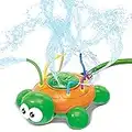 JOYIN Giocattolo spruzzatore d'acqua con tubi oscillanti per bambini Tartaruga sprinkler giocattoli Splash play all'aria aperta