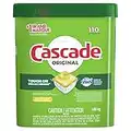 Cascade Dishwasher Detergent Pods, Actionpacs Dishwasher Pods, Lemon Scent, 110 Count, Packing may vary